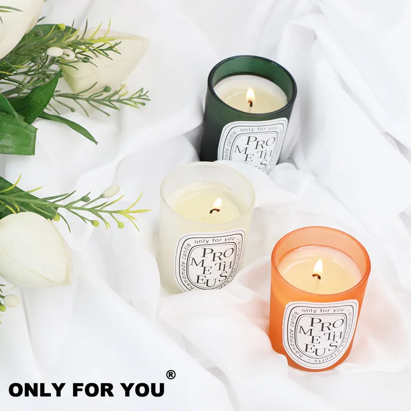 Multi-color Aromatherapy Candle Wedding Return Companion Gift Fragrance Handmade Soy Wax European Romantic Candle Lamp