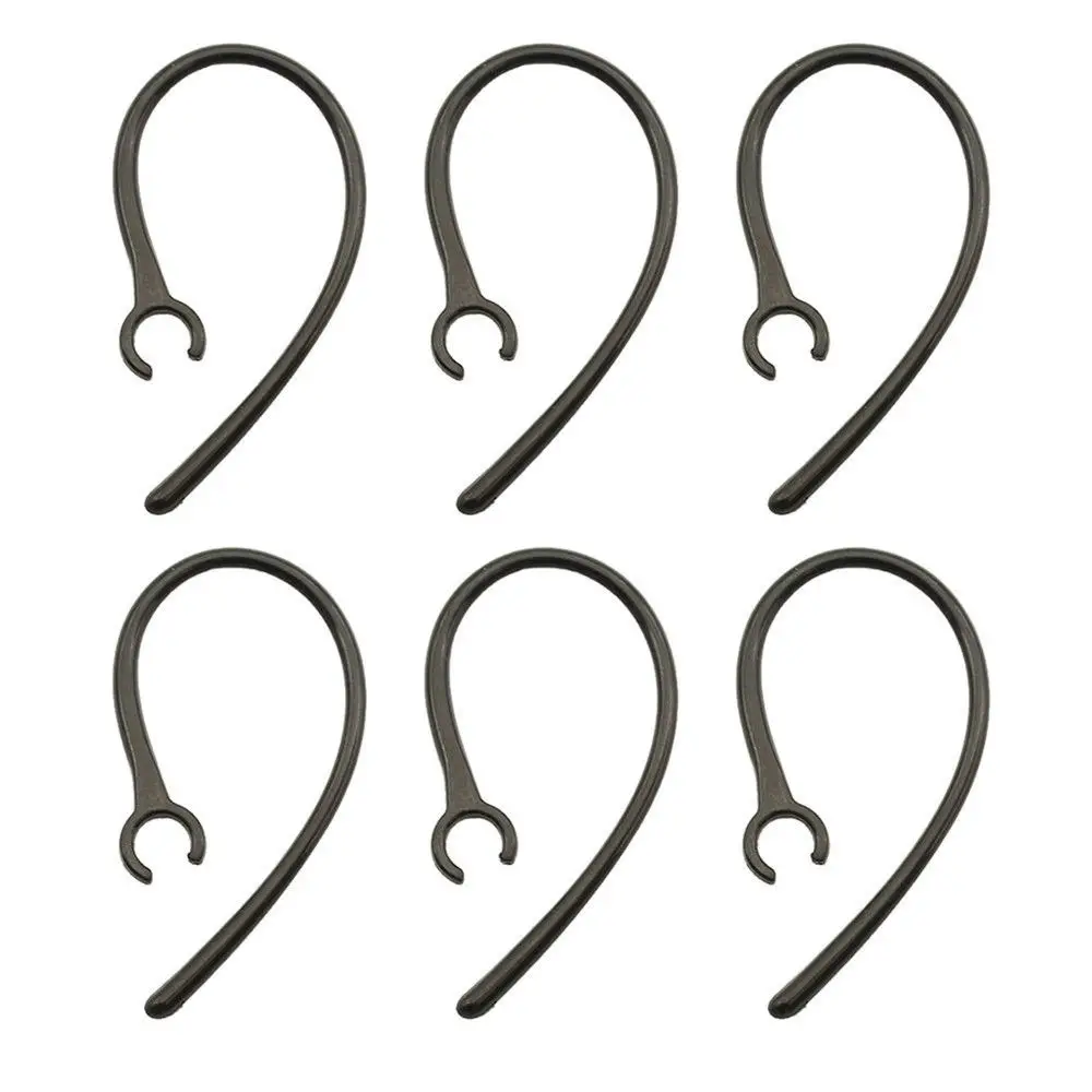 9 Ganci Auricolari Di Ricambio Da 6 Mm Per Cuffie Wireless – Compatibili Con Plantronics, LG, Jabra E Molti Altri (Neri)