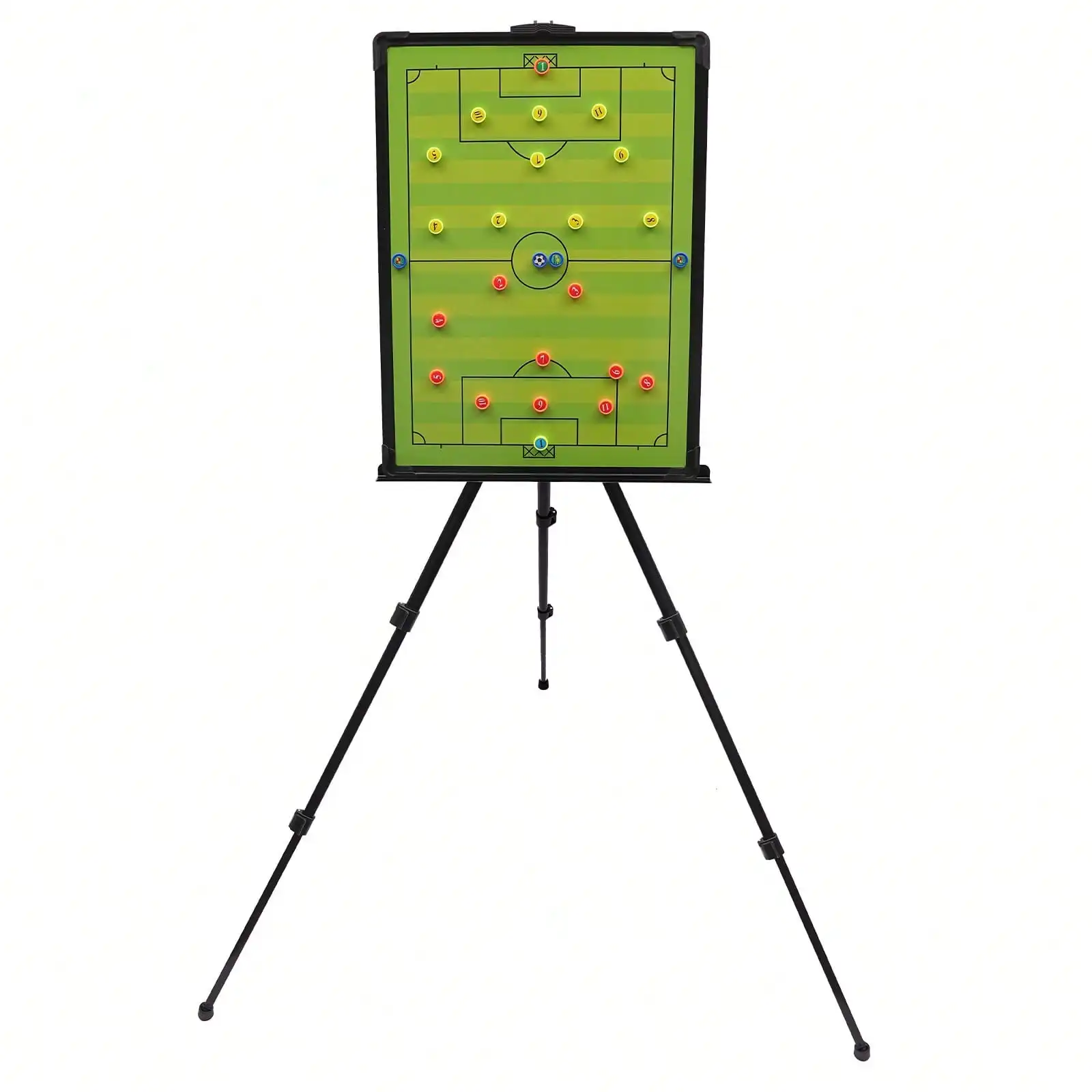 Portable Stainless Steel Tactical Display Magnetic Board, Triangle Bracket Stand Coaching Board, Football Tactical Board