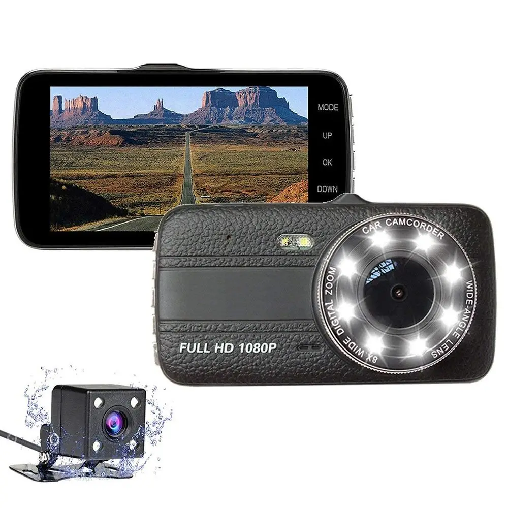 Parking Nocturnal Vision All in One Reversing Camera Reverse video 1080p Wide-Angle Lens Car DVR Driving Recorder Car Camera