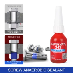 10ml LOOLIFL 243 Screw Adhesive 243 Anaerobic Glue Anti-loose Anti-slip sealingThread Locking Agent Anti-slip caulk sealers
