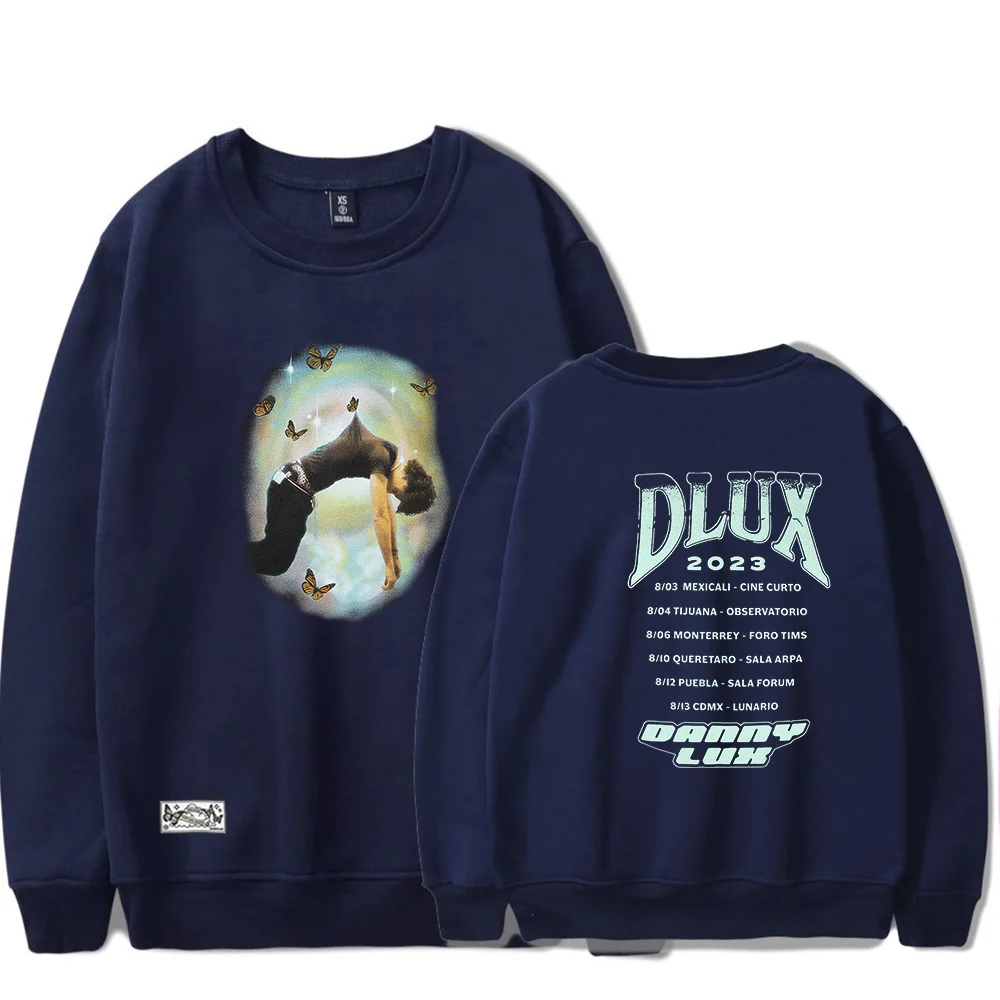 Fashion DannyLux Crew Neck Sweatshirt 2023 Tour Concert Merch Popular Graphics sided Print Unisex Trendy Casual Streetwear Men