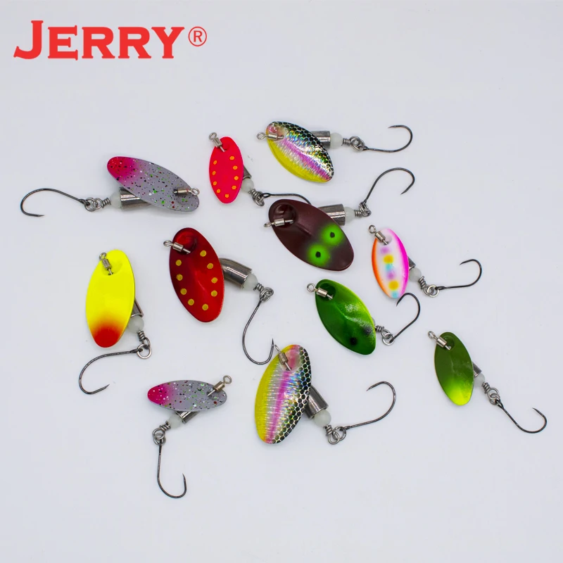 Jerry Wukong AR-S Spinner Köder Forellenangeln Spinning Tengsten Metall rotierende Klinge Wirbelarm künstlicher Köder Barsch Hecht – Detail 5
