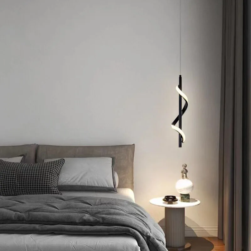 

Bedroom Bedside Light LED Pendant Light for Living Room Adjustable Line Strip Hanging Living Dining Study Room Indoor Lights