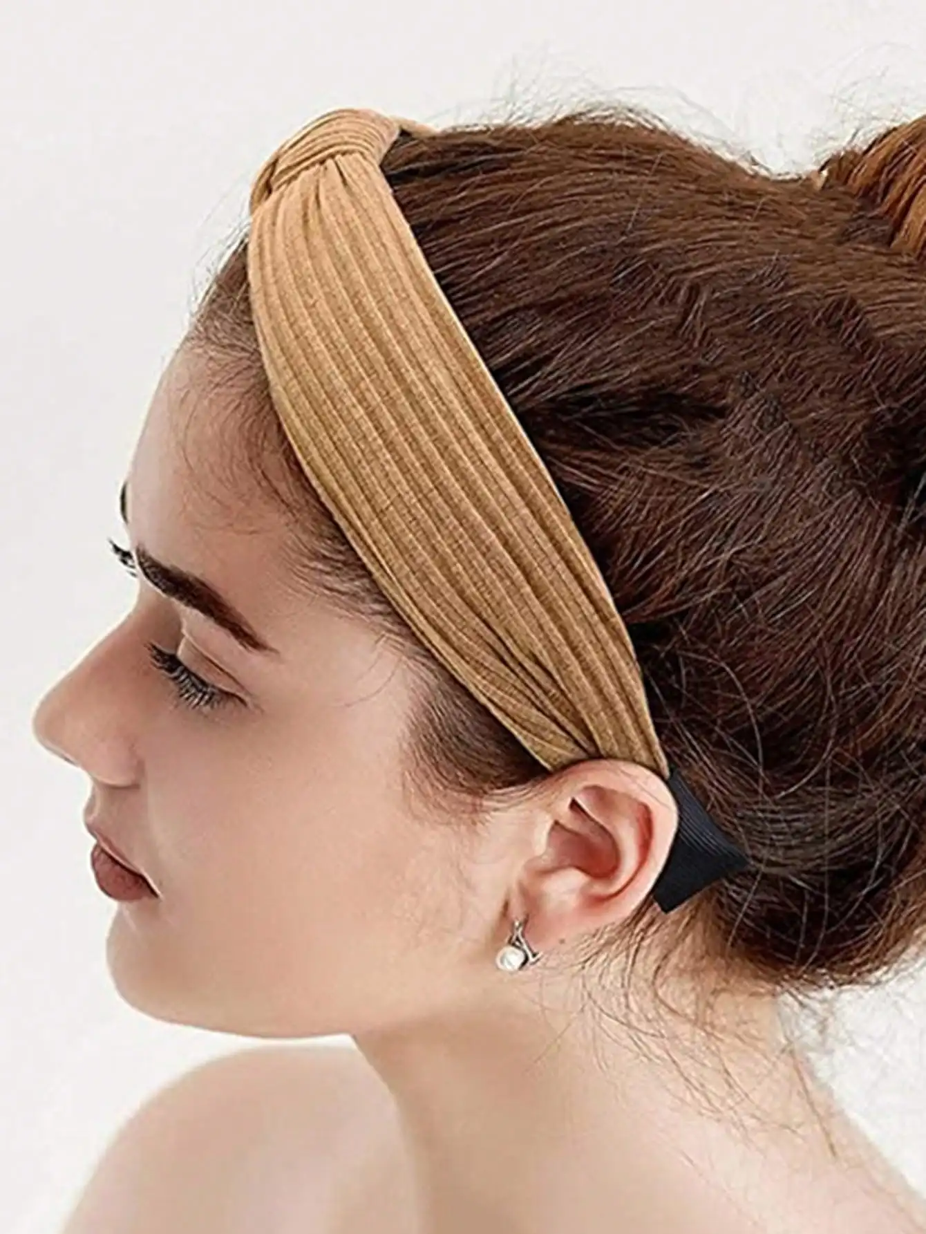 

8 шт. повязок на голову для женщин, аксессуары для волос, однотонные эластичные обручи для волос