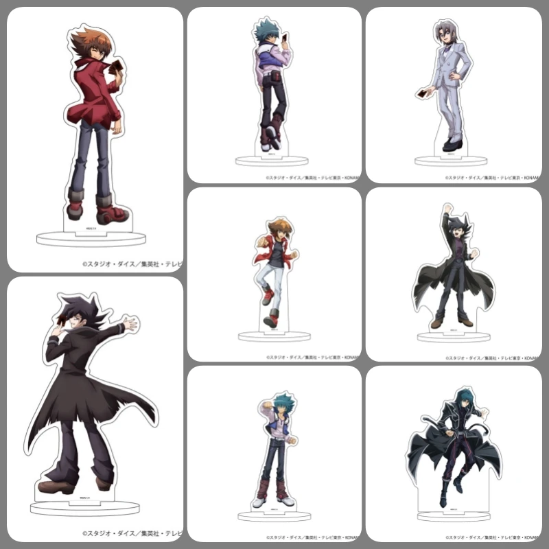 Anime Yu-Gi-Oh! GX Acrylic Stand Jaden Yuki Figure Stand Plate Cosplay Prop Decor Cartoons Present Firend Fans Christmas Gifts