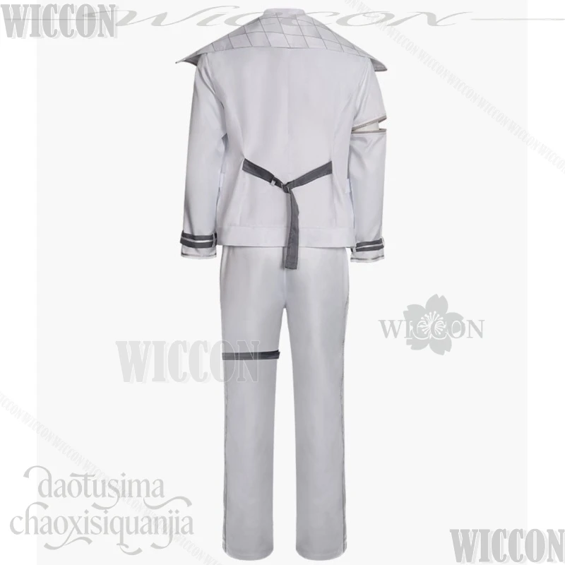Anime Game Project Sekai アクセラレイト Costume Aoyagi Toya Cosplay White Punk Fashion Coat Pants Alternate Hair Color Navidad Carnival view 6