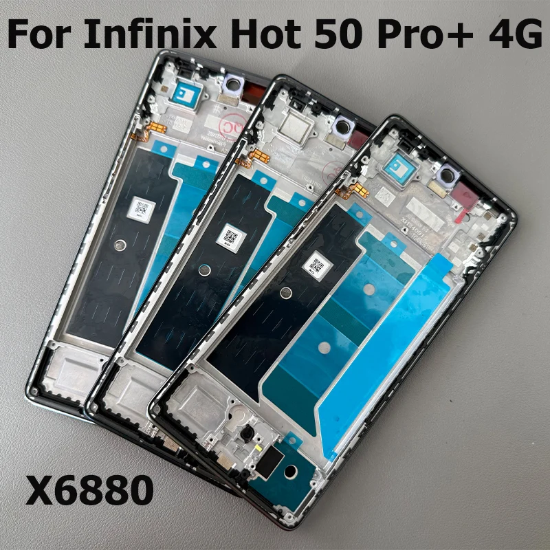 For Infinix Hot 50 Pro Pro+ Plus 4G Middle Frame Front LCD Frame Bezel Plate Housing Replacement X6881