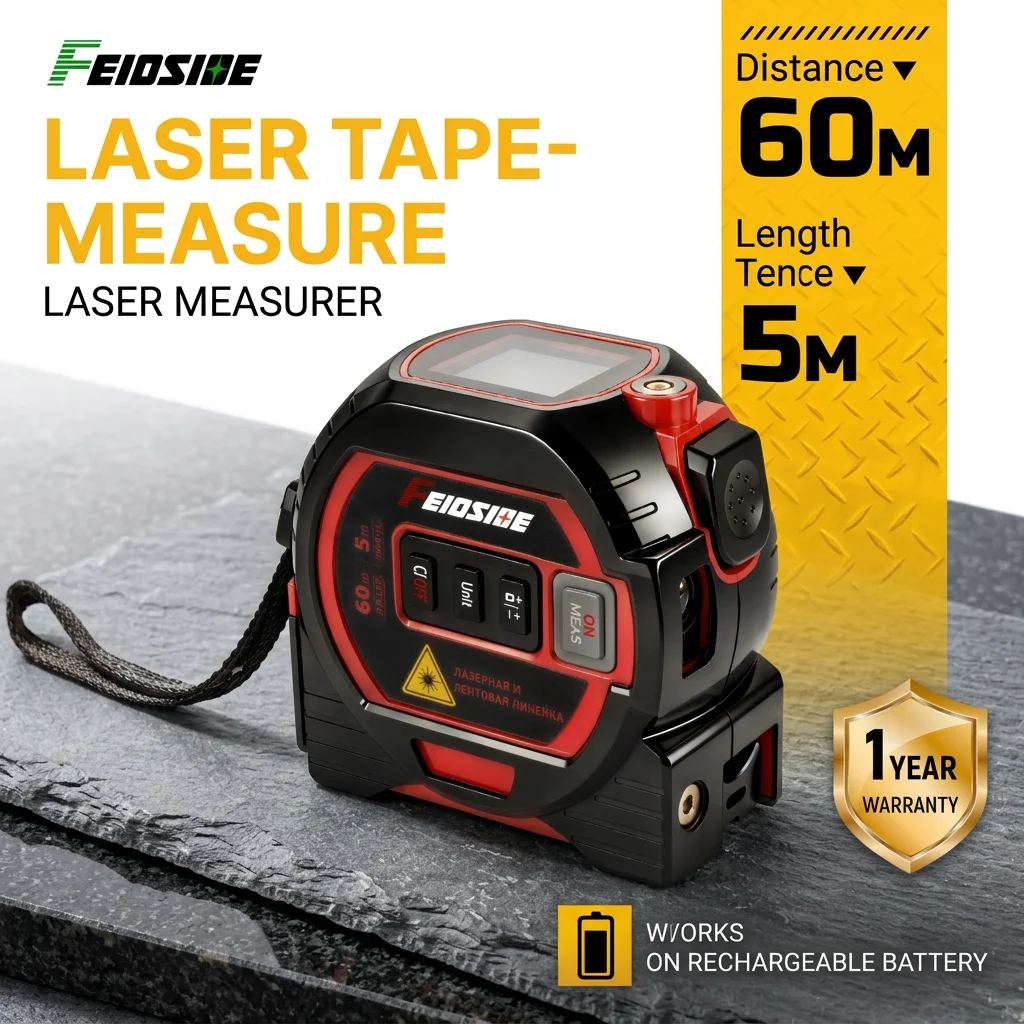Laser Measure Area Volume Calculator - FEIDSIDE Medidor de Distância a Laser