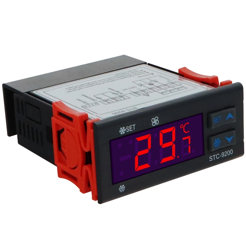 New STC-9200 Digital Temperature Controller Thermoregulatorre With Frigeration Defrost Fan Alarm Function AC 220V