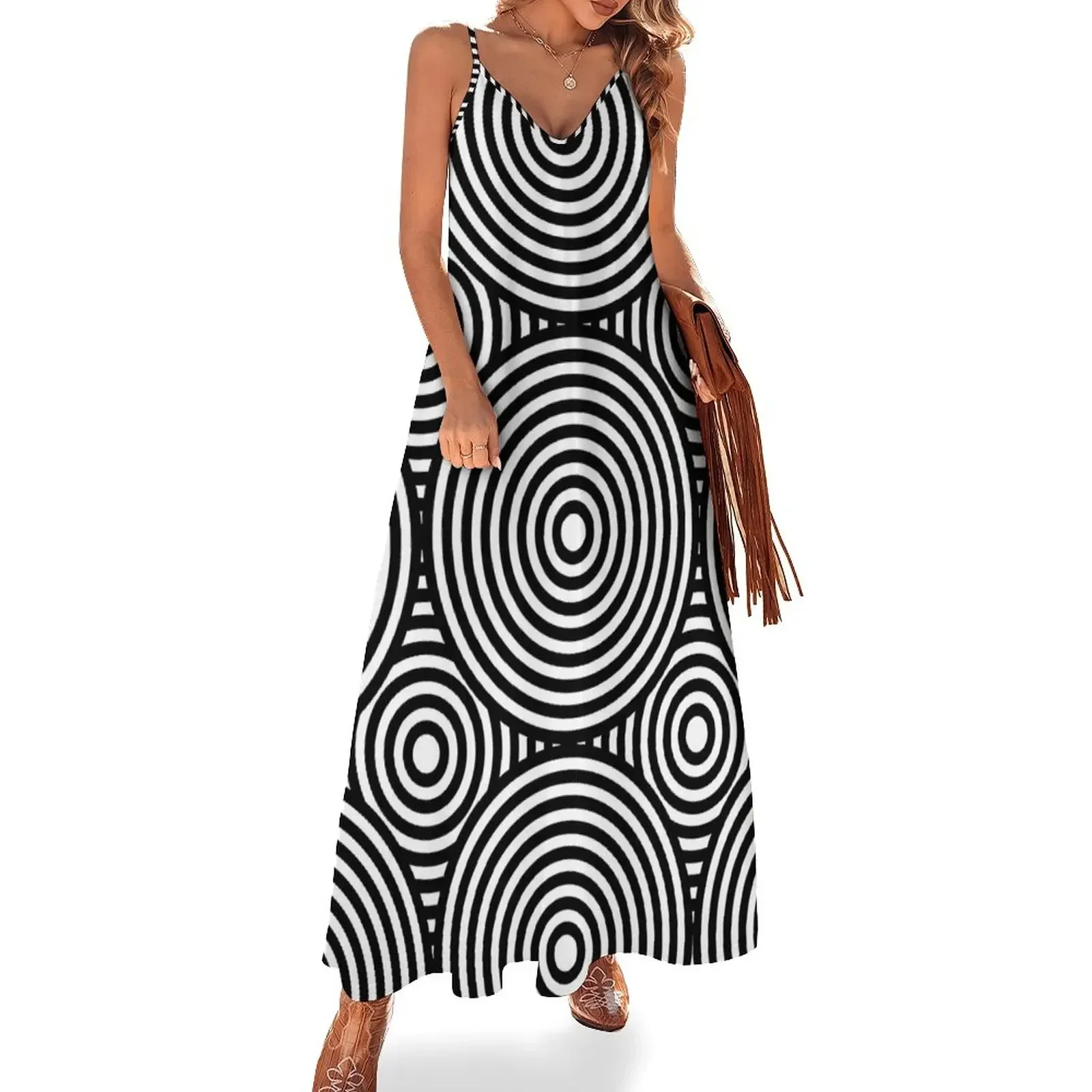 

Mod Circles Sleeveless Dress cocktail dresses elegant party dress for women 2024 Dress