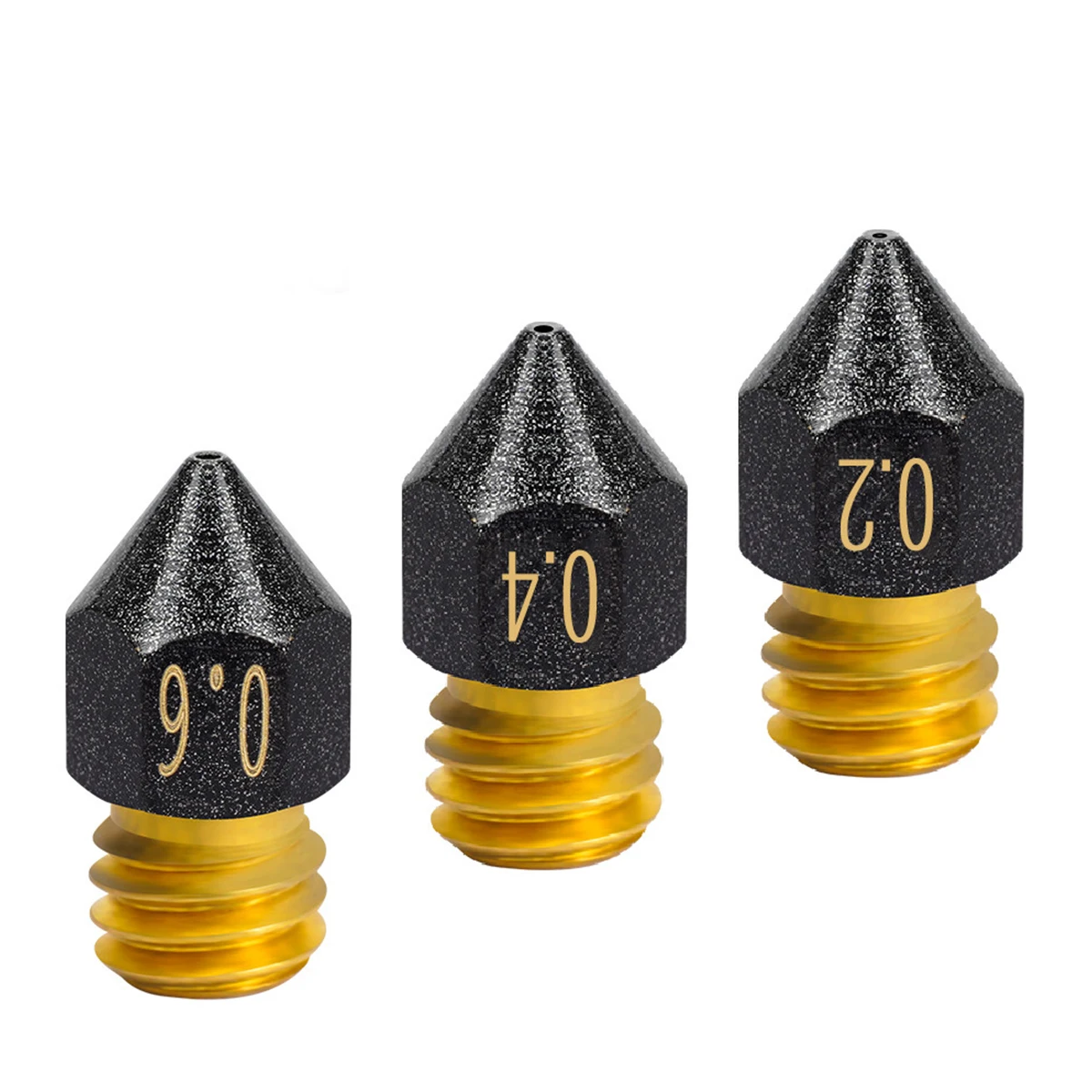 Neue MK8 Beschichtung Düsen V6 0,4mm 0,6mm 3D Druck Teile PETG Nicht-stick J Kopf für Creality e3D 1,75mm A8 CR-10 Ender 3