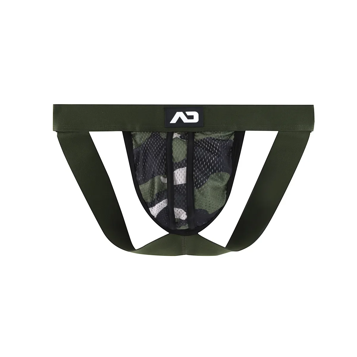 

New Men's Double Panties Boys U Convex Pocket Hollow Sexy Camouflage Back Empty Triangle Panties