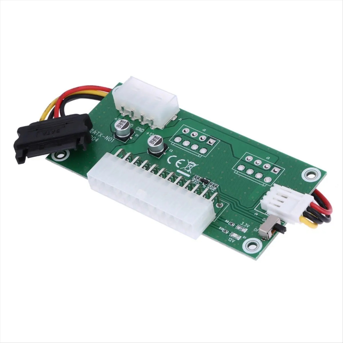 DT38 24PIN Power Board Graphics Card Power Switch Board Dual ATX Power Automatic Synchronization Adapter Card