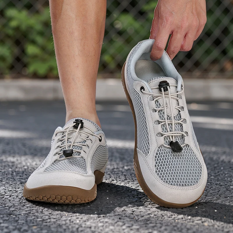 Sommerliche Herren-Sneaker mit breiter Zehenbox, minimalistische Zero-Sohlen-Sportschuhe, atmungsaktive Barfußschuhe für Paare, weiche Laufschuhe – Detail 20