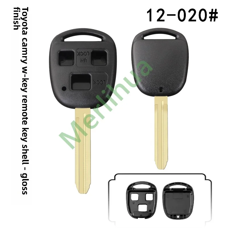 FOR Toyota Car Straight‑Blade Remote Fob Empty Replacement Key Housing Compatible With Camry Previa Lexus Prado Land Cruiser