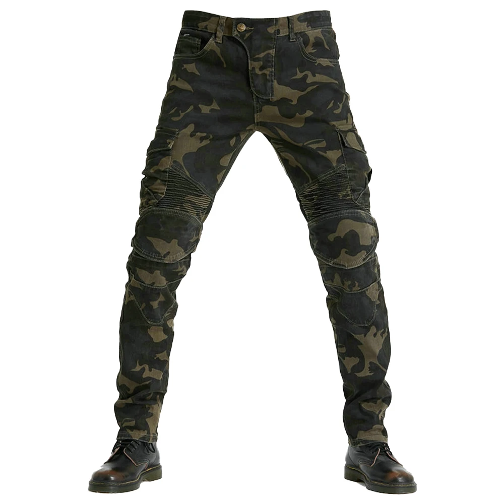 New Motorcycle Black Blue Men Jeans Upgrade Extension Protector Detachable Racing Four Seasons Casual Fashion Road Rider Pants
