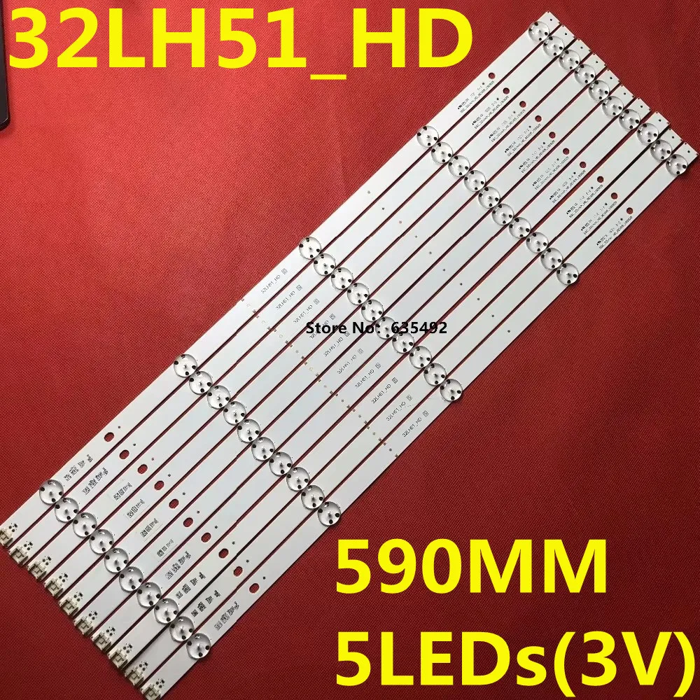 100PCS LED Strip For 32LJ610V 32LJ600B 32LW300C 32LX300C 32LF510U 32LF513A 32LF501B 32LH51_HD SVL320AL5 SSC_32inch_HD_REV05