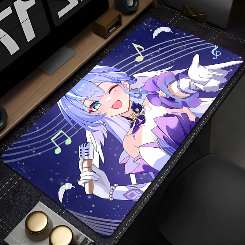 Large Mouse Pad Office Computer Desk Mat Table H-honkai Star Rail Robin Keyboard Pad Laptop Carpet Accessories Gaming Mousepad
