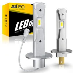 AILEO 2Pcs LED H3 Lights 200W 10000LM 6000K H1 LED Headlight 6000K Bulb Design Wireless For Car CSP 7035 Chip White Plug&Play