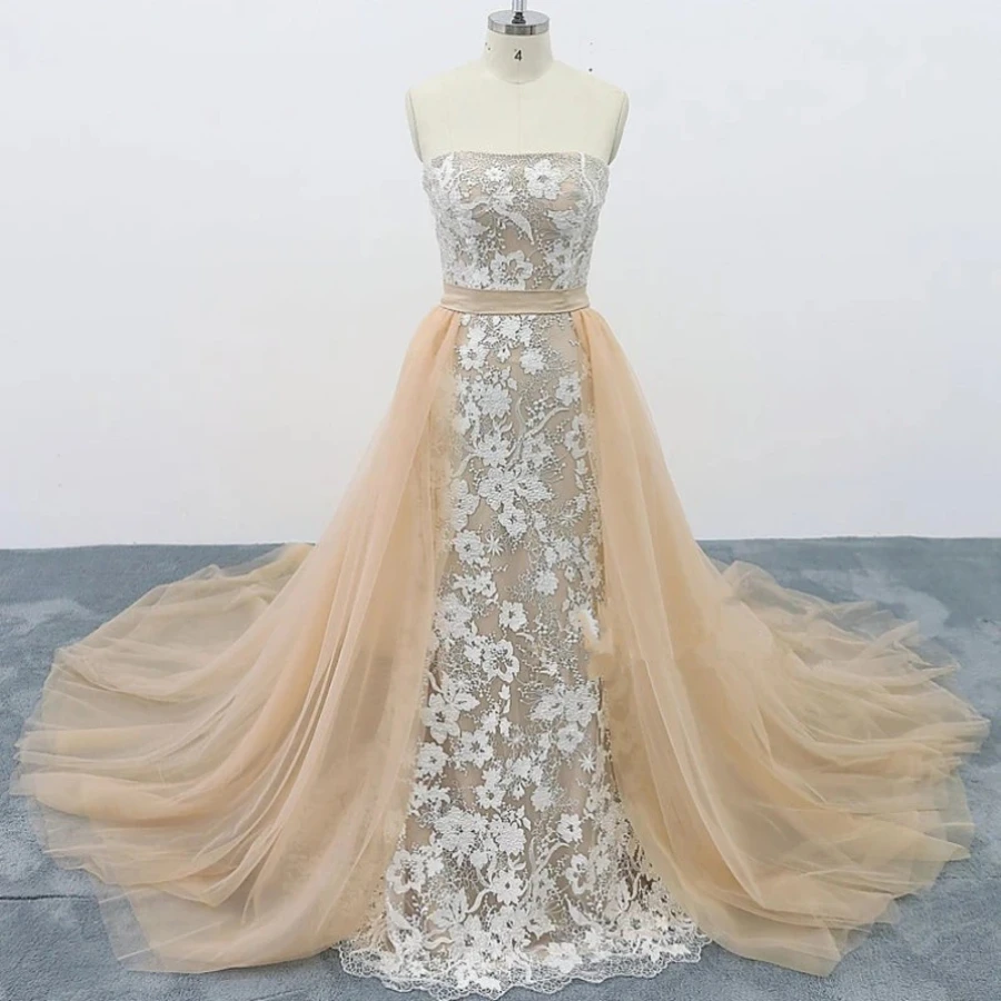 

Detachable train, Detachable skirt, Weddng dress with detachable train, Tulle train, Removable tulle skirt custom size