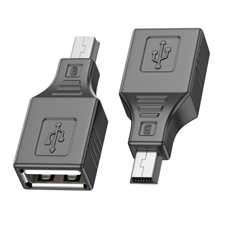 90 Degree Left&Right Angle 5 Pin Mini USB Male to USB Female Connector Charge Transfer data Sync OTG Adapter for Tablets Phones