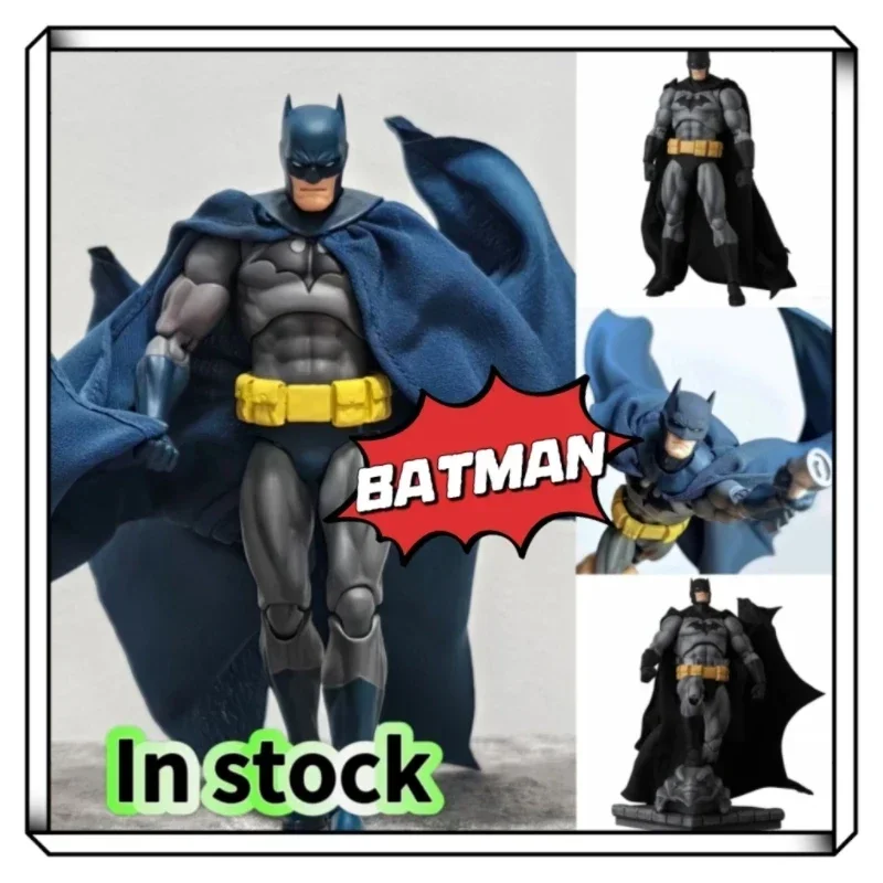

2026 NEW CT Toys Batman Blue Action Figure Hush Mafex 105and126 Black Version DC Bat Man Anime Figurine Model Statue Gifts Toys