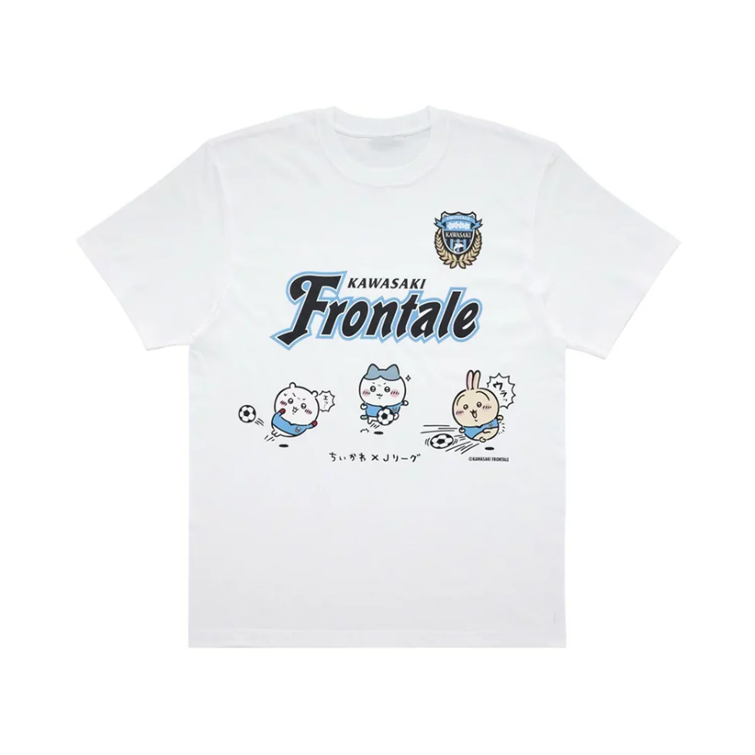 

Kawasaki Frontale Chikawa ×J League T-shirt Outdoor Cycling Summer Classic Tee Adults Loose Exercise Off-road Motorcycle Jersey