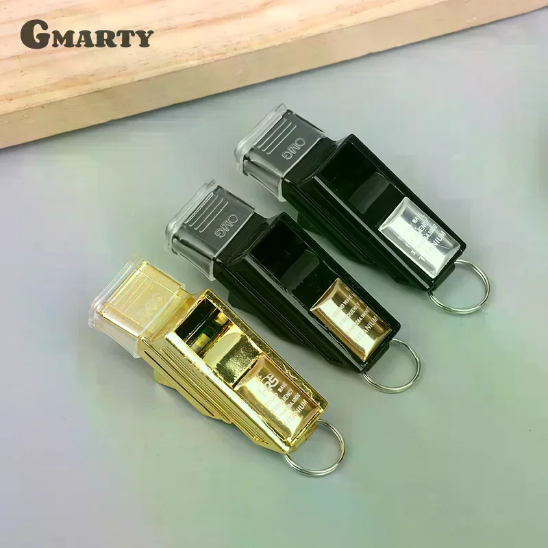 Professional Football Referee Whistles With Lanyard Box Big Sound Plastic Whistles Basketball Whistles  Equipment