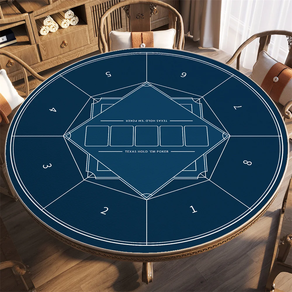 

Professional Rubber Texas Hold'em Poker Table Mat Casino Mat Portable Mahjong Board Games Tablecloth Entertainment Accessories