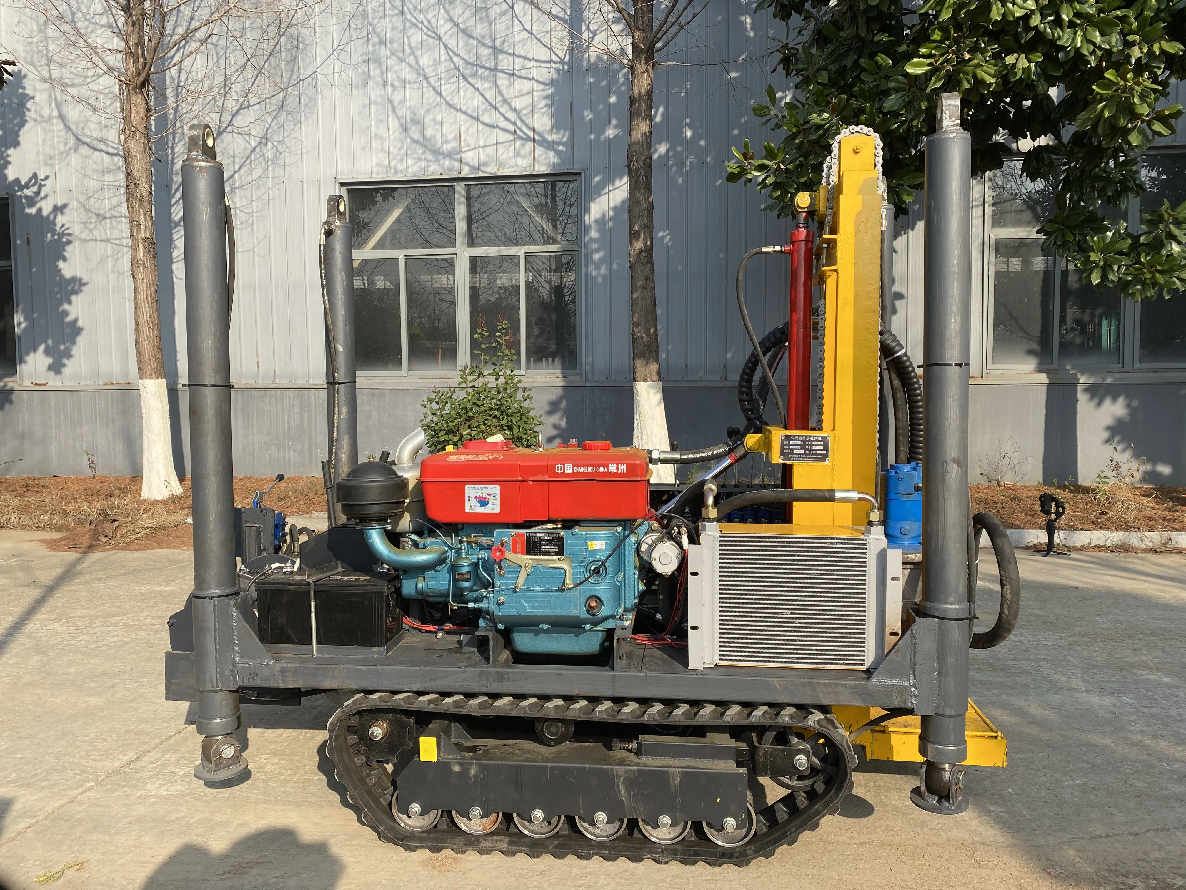 جهاز حفر آبار مياه ديزل صغير مريح بعمق 50 متر مناسب لحفارات حفر آبار المياه المنزلية #5