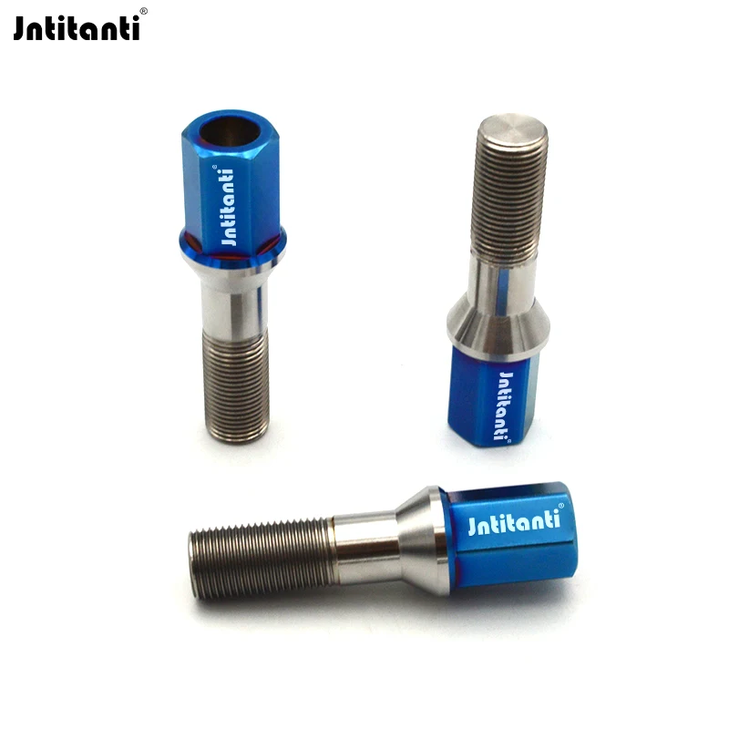 Jntitanti  Factory Gr5 titanium wheel  bolt M14*1.25*40mm Long head for BMW MINI and Toyota