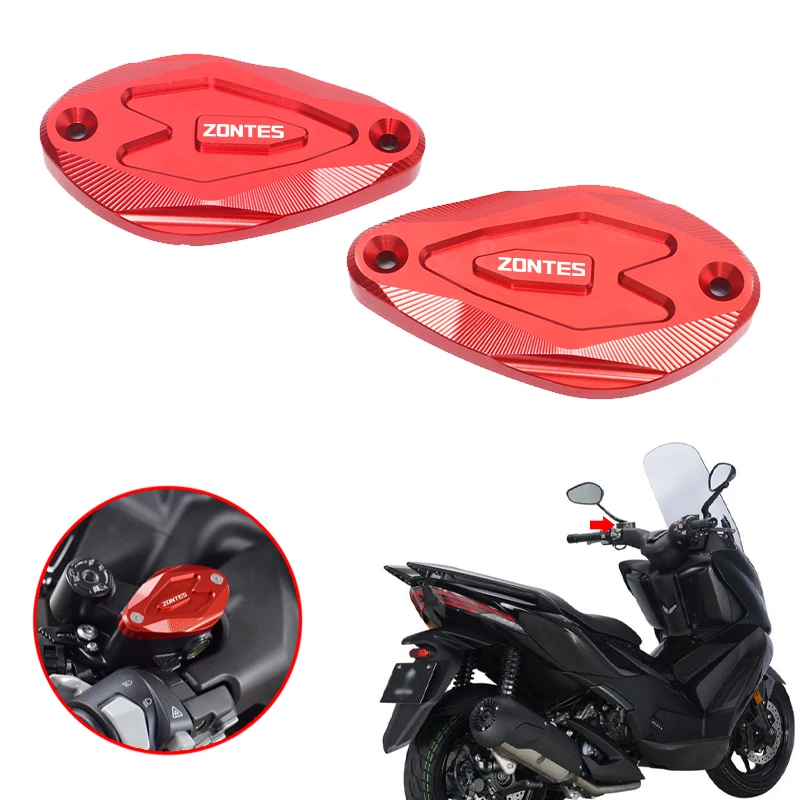 

Motorcycle CNC Front Brake Fluid Reservoir Cover Cap Fit For ZONTES 350D D350 350E 350M 150D 150M Brake Fluid Jug Decorative Cap
