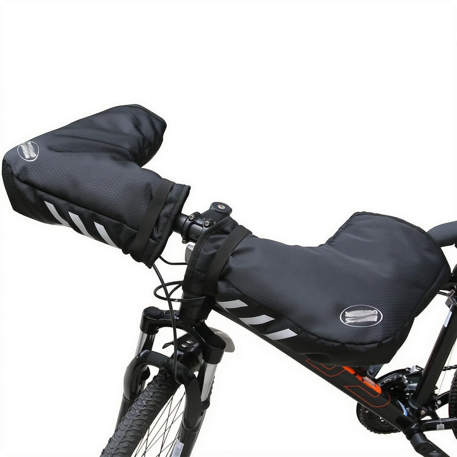 Ebike Handlebar Cover Waterproof Oxford Cloth Super Warm Gloves With Reflective Sign And Easy