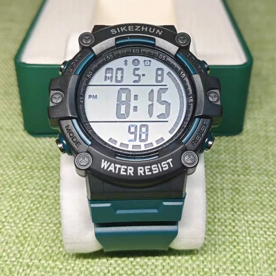 ساعة رياضية رجالية لتسلق الجبال في الهواء الطلق والجري العد التنازلي الرقمي ساعة إلكترونية للرجال ساعة LED رياضية للطلاب #1