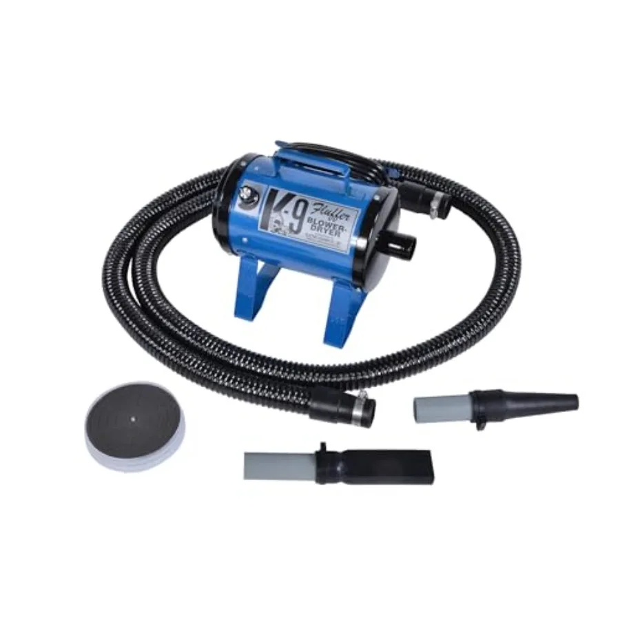 

K9 Fluffer Dog Dryer Powerful Portable Grooming Blower for Dogs and Pets Metallic Blue