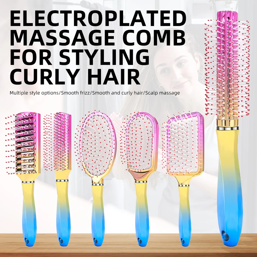 

Salon Comb Curly Method Hairdressing Volume Straightening Comb Barbershop Hairdresser Curling Hair Accessories Women Comb