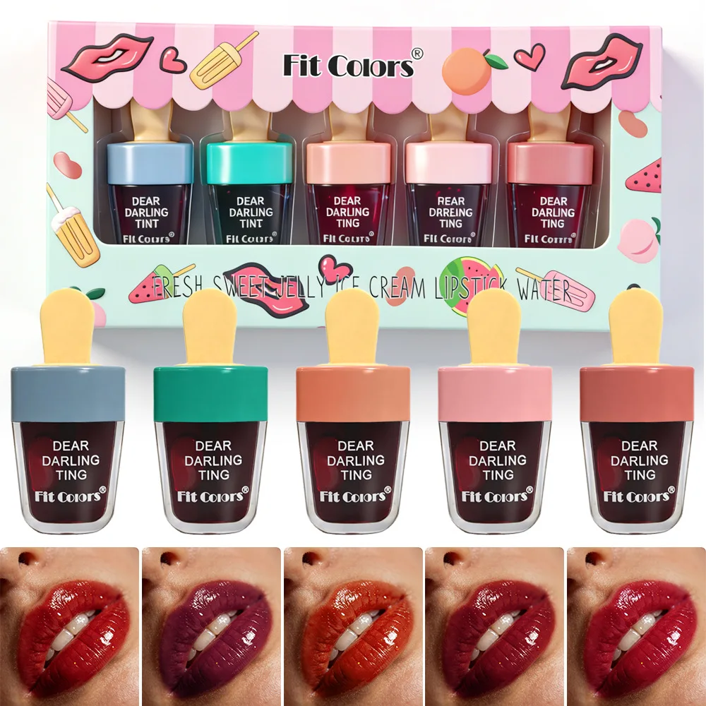 Ice Cream Lip Stain Matte Long Lasting Transfer Proof Waterproof Non Fading Lip Gloss Makeup for Women Hot Sale