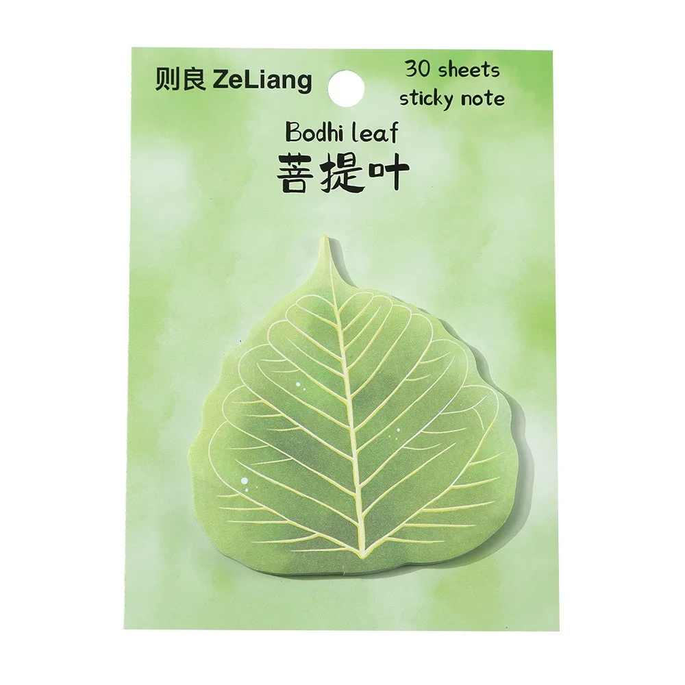 Creative Leaves and Flowers Theme Sticky Notes Removable Stationery Memo Notes Adhesive Notes Office Use