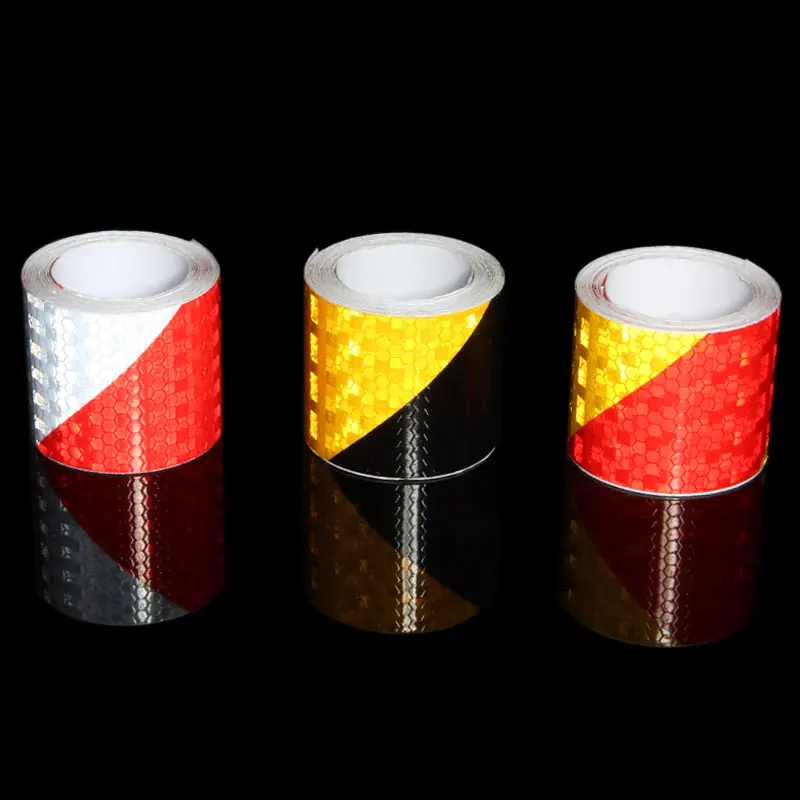 3M Bicycle Reflective Strips Honeycomb Twill Stickers Reflect Conspicuity Safety Warning Lighting Tape Strip For Bike Motorcycle