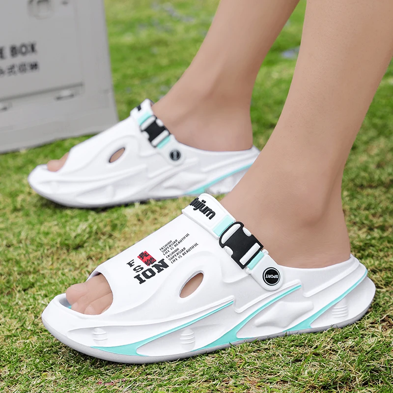 Summer Men's Outdoor Sandals Beach Slippers Comfortable Soft Clogs Men Casual Shoes Women Garden Water Shoes Men Beach Sandals image 6