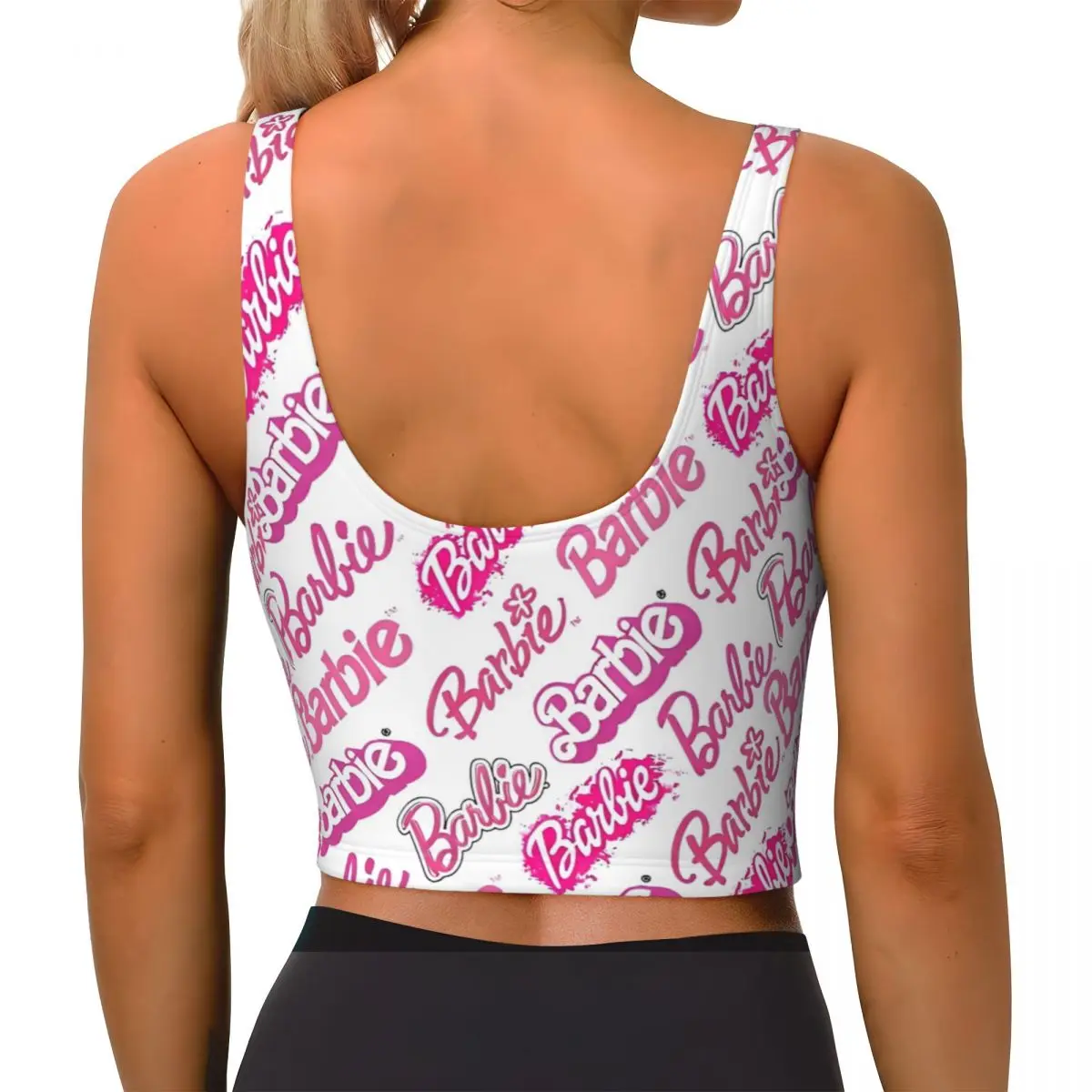 Barbie Fashion Doll Yoga Crop Top Without Bra Female Push Up Vest