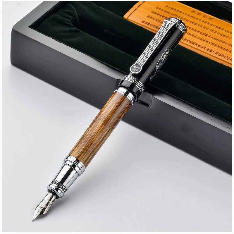 Luxury Confucius Fountain Pen with A Box Duke Iraurita Nib Ink Pen The Best Gift Writing Pens for Business Partner and Teacher