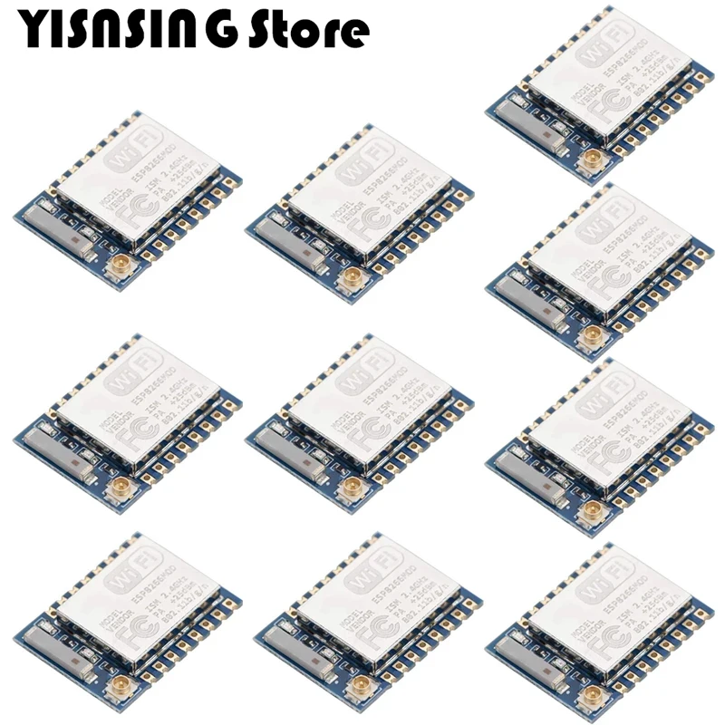 10PCs ESP8266 esp07 ESP-07 WiFi remote model serial port wireless transceiver module 2.4GHz 3.3V for Arduino high authenticity