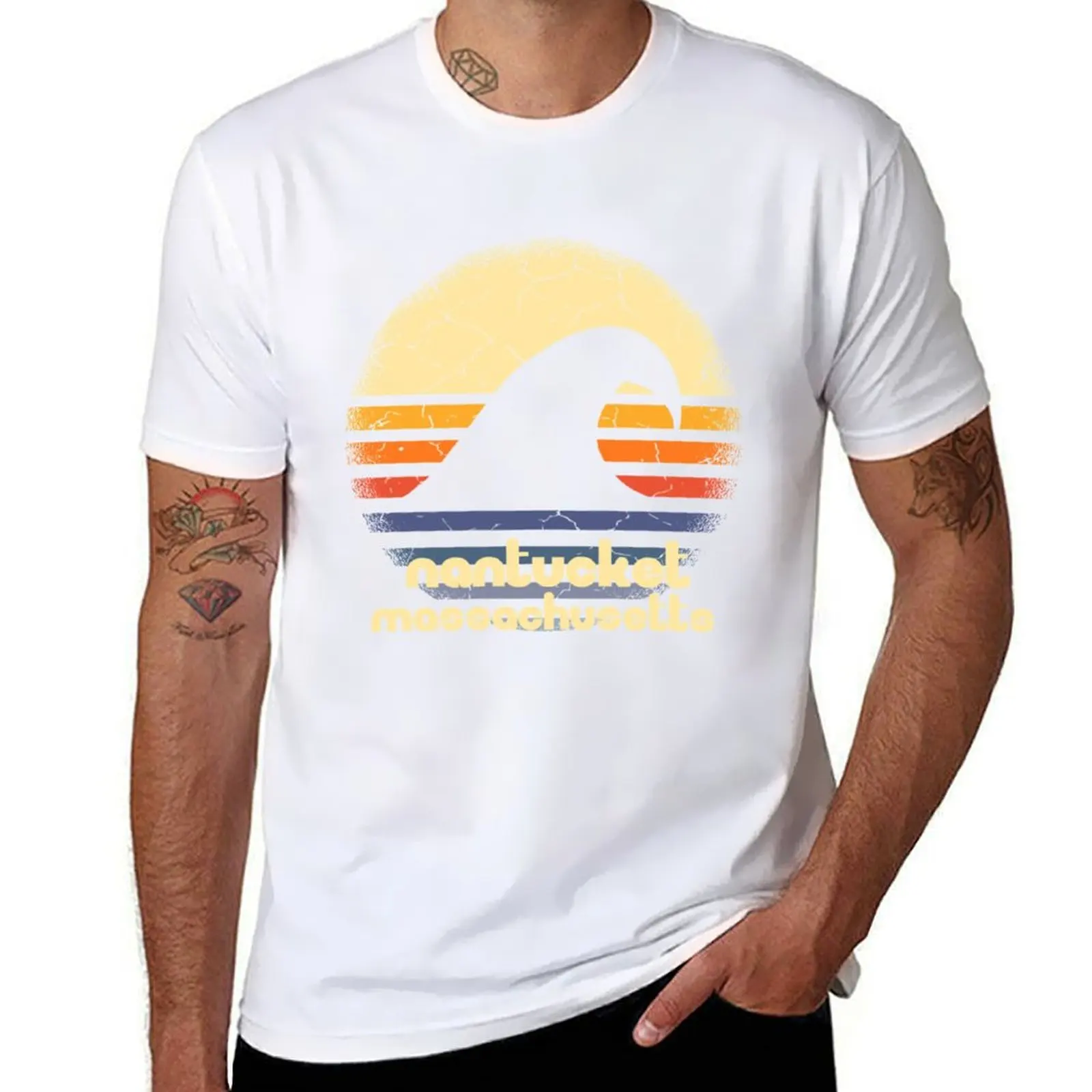 

Nantucket Beach Massachusetts MA Atlantic Ocean Crashing Wave T-Shirt t shirt man luxury anime t shirts oversize T-Shirt