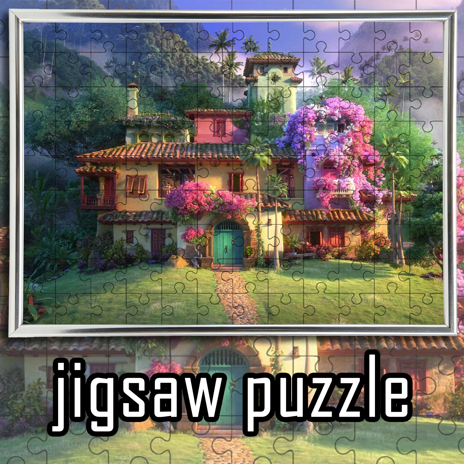 

Деревянный напольный пазл Encanto Casita Madrigal, 108/200/300/500/1000 элементов, игра-головоломка, декор для дома, подарок