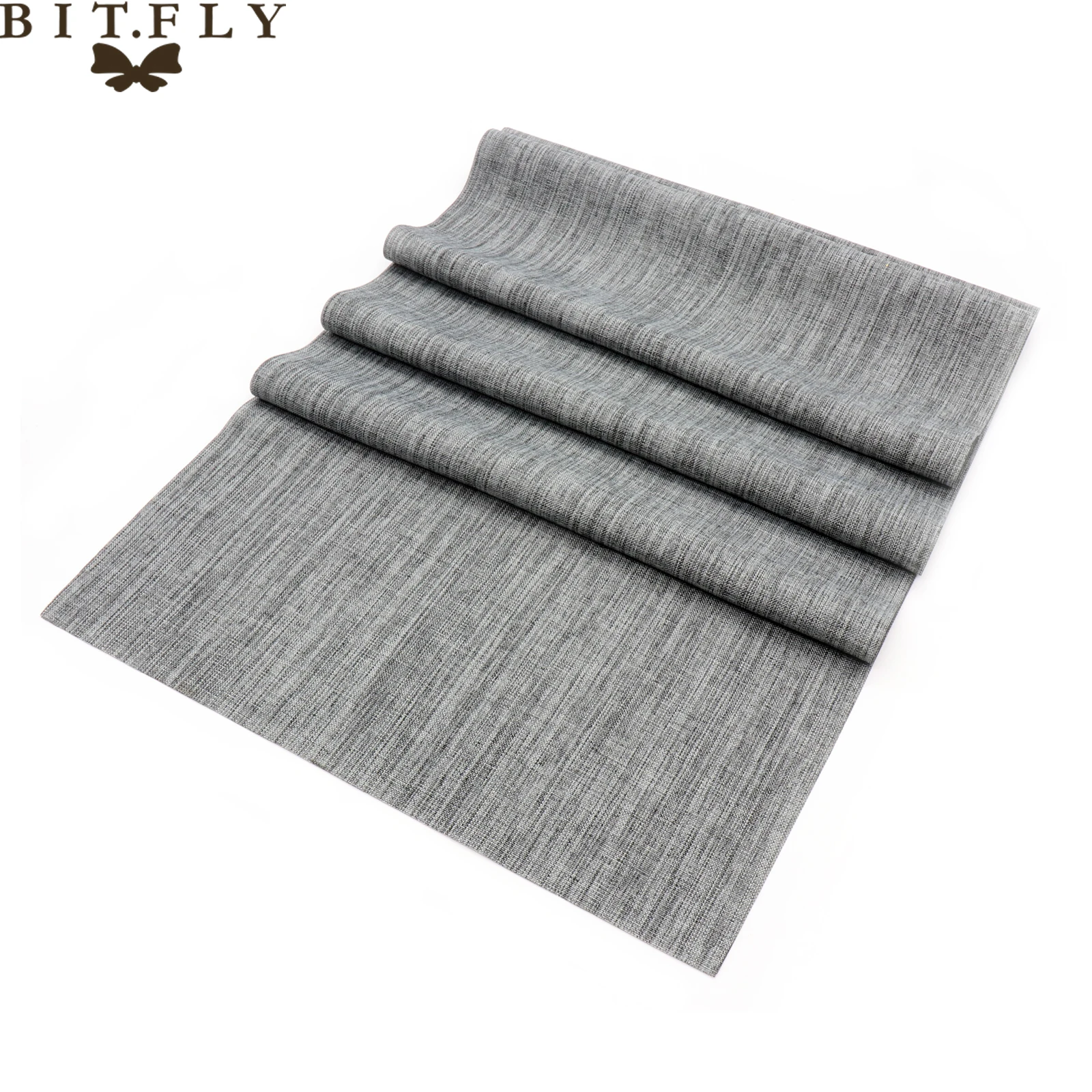 

30x275cm Table Runner Imitated Burlap Linen Grey Country Wedding Decoration Table Dining Table Runner Party Modern Home Textile