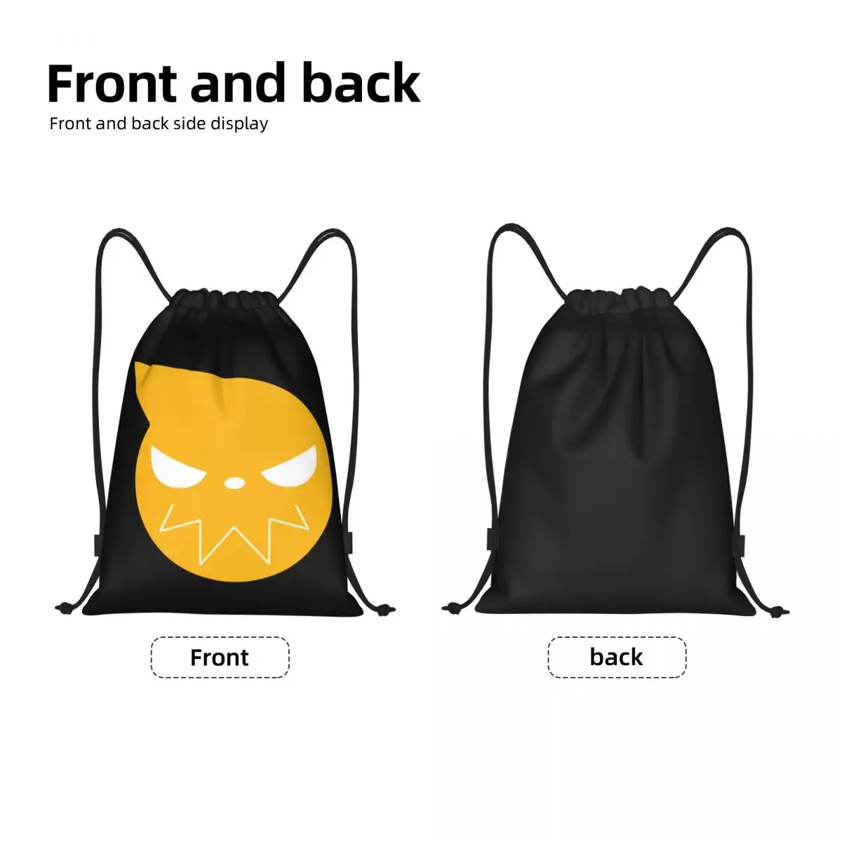 Soul Eater Grab It Fast Drawstring Bag Men Women Portable Sports Gym Sackpack Japan Manga Anime Training Storage Backpacks