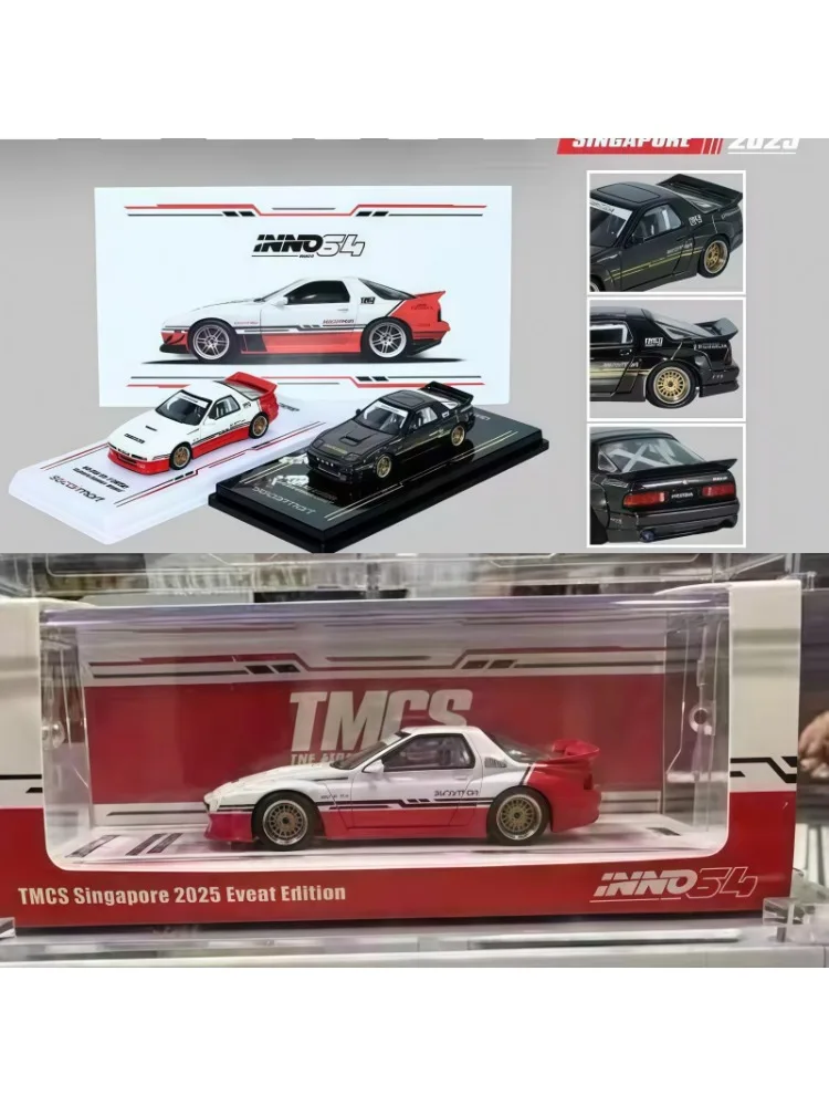 1:64, SGCARMART  RX-7 FC3S TMCS exhibition limited Edition, alloy die-cast miniature simulation car collectible model