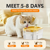 Cat Water Fountain Pet Drinking Bowl 1.5L With Auto Recirculate Filter USB Electric Mute Multi Function Cat Water Dispenser
